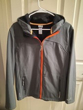 Boys Size 16-18 Champion Grey Hooded Jacket