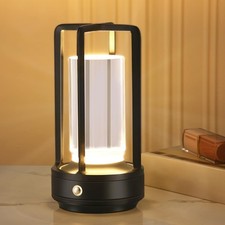 Portable Metal Table LampCordless Table Lamp Rechargeable Battery Powered Por...
