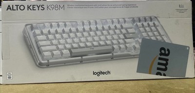 Logitech Alto Keys K98M Wireless Bluetooth Mechanical Keyboard - Clear/Grey