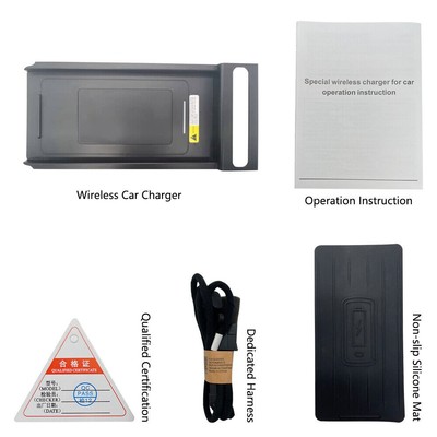 Mittelkonsole Telefon Qi Wireless Schnellladepad für Volvo S60  2015-2019