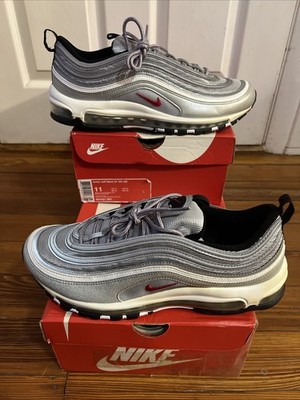 Nike Air Max 97 OG Silver Bullet 2017 Men s SZ 11 Style 884421 001 Yellowing NIB