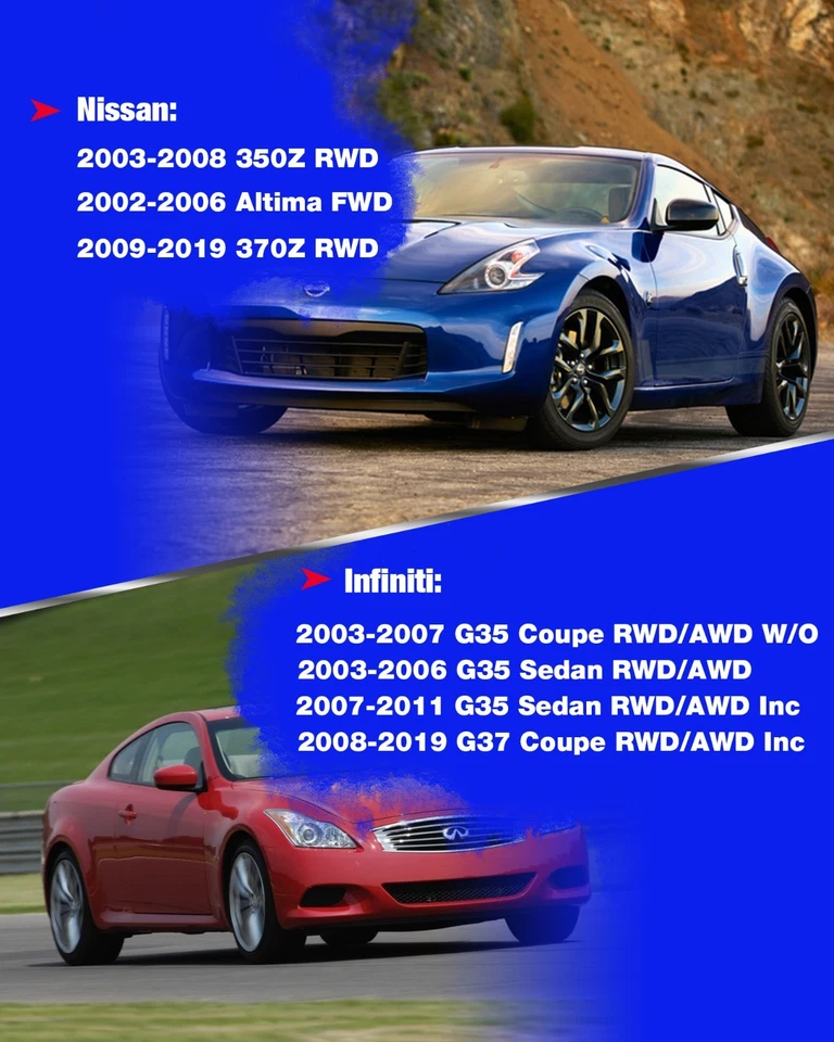 KSP 2pcs Adjustable Rear Camber Arm kit for 350Z 370Z Altima G35 G37 Sedan Coupe - Image 2 of 4