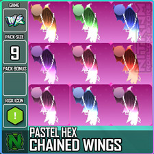 World Zero WZ - 9 PACK - PASTEL HEX - CHAINED WINGS
