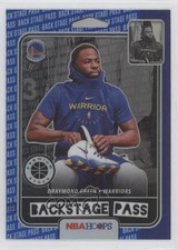 2019 Panini NBA Hoops Premium Stock Back Stage Pass Blue Draymond Green #1 0v4e