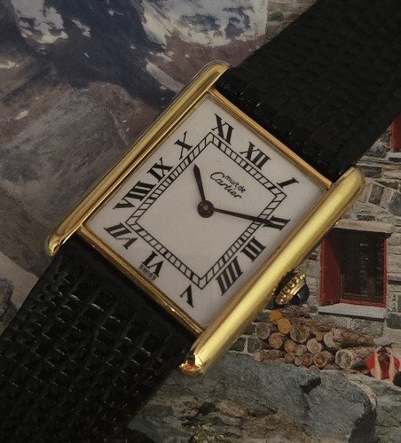 Vintage Cartier Tank c.1970s Vintage Manual Wind 23.5x30.5mm Case 