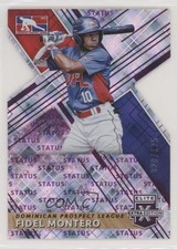 2019 Panini Elite Extra Edition Status Purple Die-Cut 23/125 Fidel Montero a2v