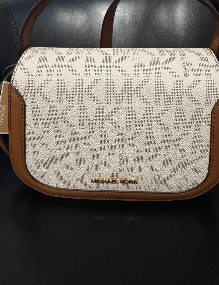 Сумка через плечо Michael Kors Lucie SM Saddle ваниль/багги (новая с бирками) - Изображение 4 из 4