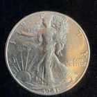 1941 Walking Liberty Half Dollar 90% Silver Uncirculated Philadelphia