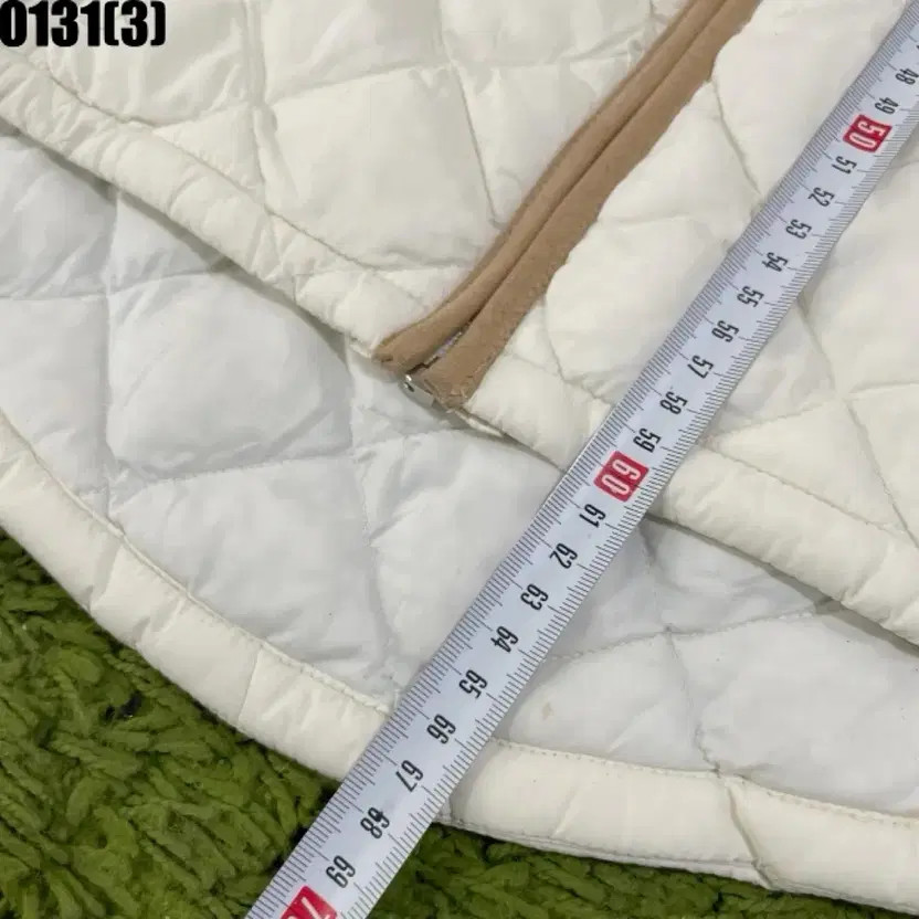 The North Face Quilted Ivory Jacket, Size M, Light Use thumbnail 5