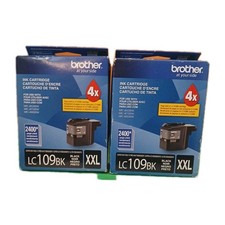 Brother LC109BK XXL Black Ink Cartridges 2 Exp. 7/2018