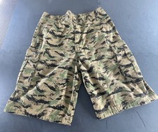 Levi Strauss Cargo Shorts Mens W36 Camouflage Camo Green Black Outdoor Pockets