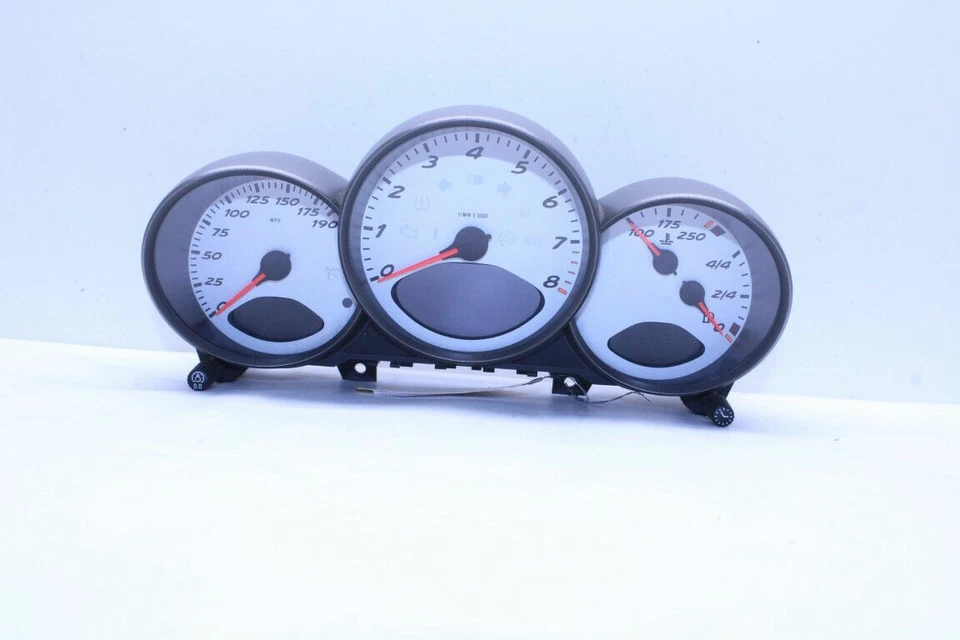 Porsche 911 997 Speedo 2007 2008 velocímetro cuadro de instrumentos 6 velocidades OEM usado Foto 2 de 4