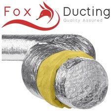 8" Acoustic Ducting 200mm x 5m Insulated Flexible Ventilation Duct Hose