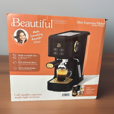 #ad Beautiful Slim Espresso Machine with 20 Bar Pressure Black Sesame by Drew Barry $87.00