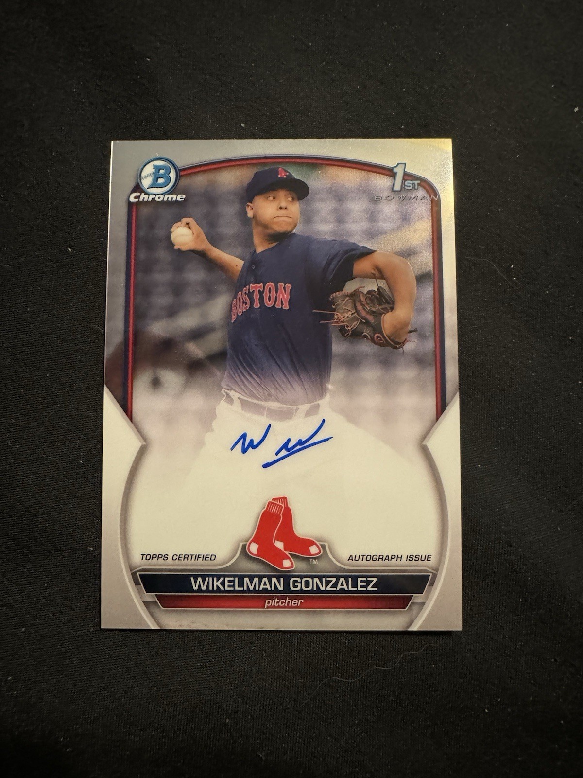 2023 Bowman Chrome Wikelman Gonzalez 1st Bowman Chrome Prospect Auto #CPA-WG