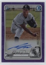 2020 Bowman Draft Chrome Picks Purple Refractor 15/250 Adisyn Coffey Auto 1h02