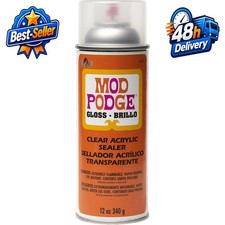 Mod Podge Spray Acrylic Sealer 12 oz Gloss Clear Finish Non-Yellowing