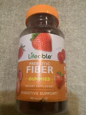 Lifeable Prebiotic Fiber - Great Tasting Berry Flavor Gummy - 90 Count 6/2026