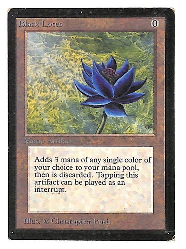 MTG Magic Black Lotus International Collector's Ed Christopher Rush Played (XO)