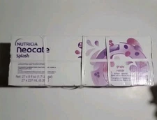 Nutricia Neocate Splash Grape Raisin 27 supplement cartons drink  Exp. 12/25