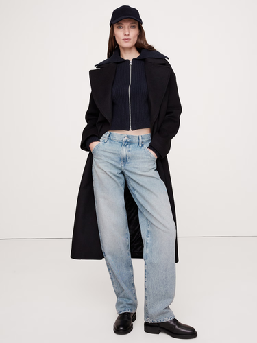 Banana Republic MID-RISE SLOUCHY-STRAIGHT JEAN size 31 NEW #601624 - Picture 1 of 3