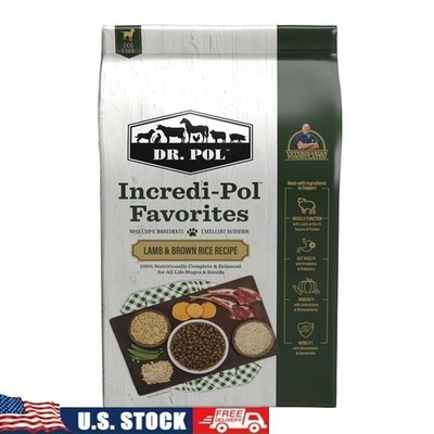 Lamb & Brown Rice Recipe Dry Dog Food Nutritionally Complete All Breeds 24lb New