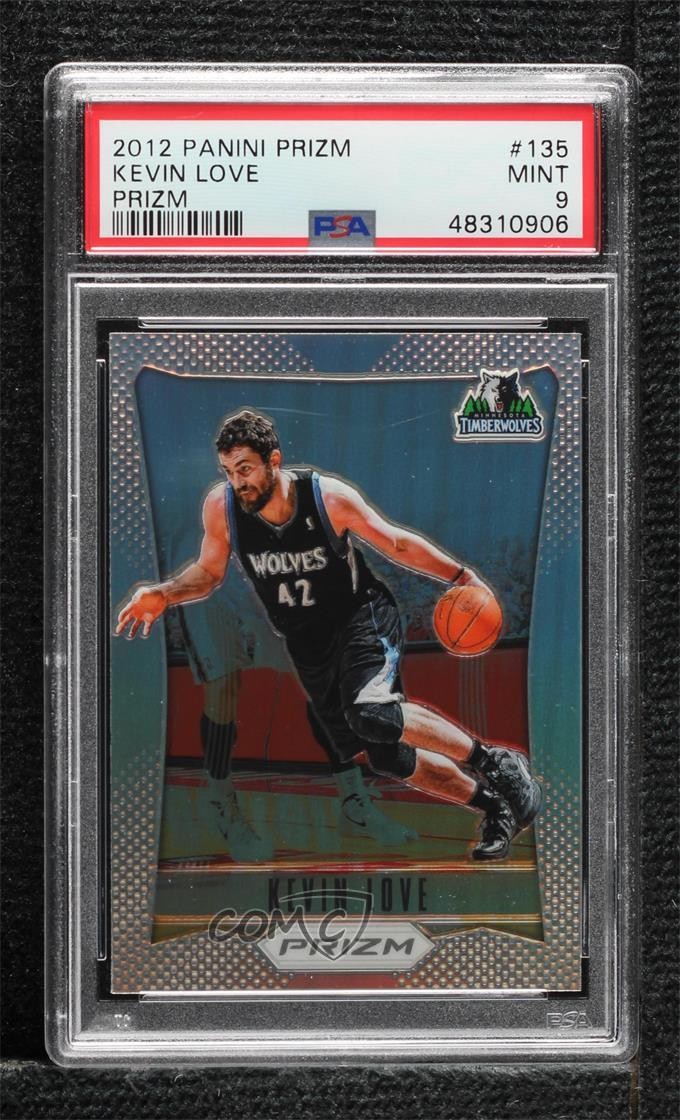 2012-13 Panini Prizm Silver Prizm Kevin Love #135 PSA 9 MINT