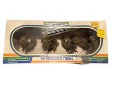 VTG Life-Like Products WHITE BIRCH TREES #1004 Pack of 4 O HO NIB Torn Plastic