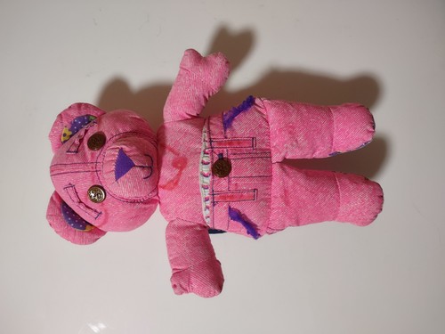 Doodle Pets Bear Vintage 1995 Tyco Stuffed Animals Plush Pink 90s Toy - Picture 2 of 7
