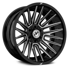 Xf Off-road Xf-234 Wheels 17x9 12 5x139.7 78.1 Black Rims Set Of 4