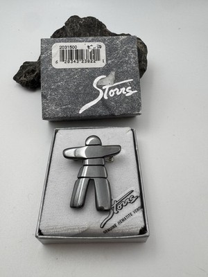 Vintage inunnguat Inukshuk Storrs genuine hematite brooch or pin New Canadian