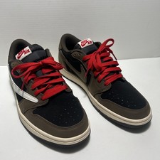 Nike Air Jordan 1 Low OG SP TRAVIS SCOTT size 9.5 Black Red Mocha. CQ4277-001