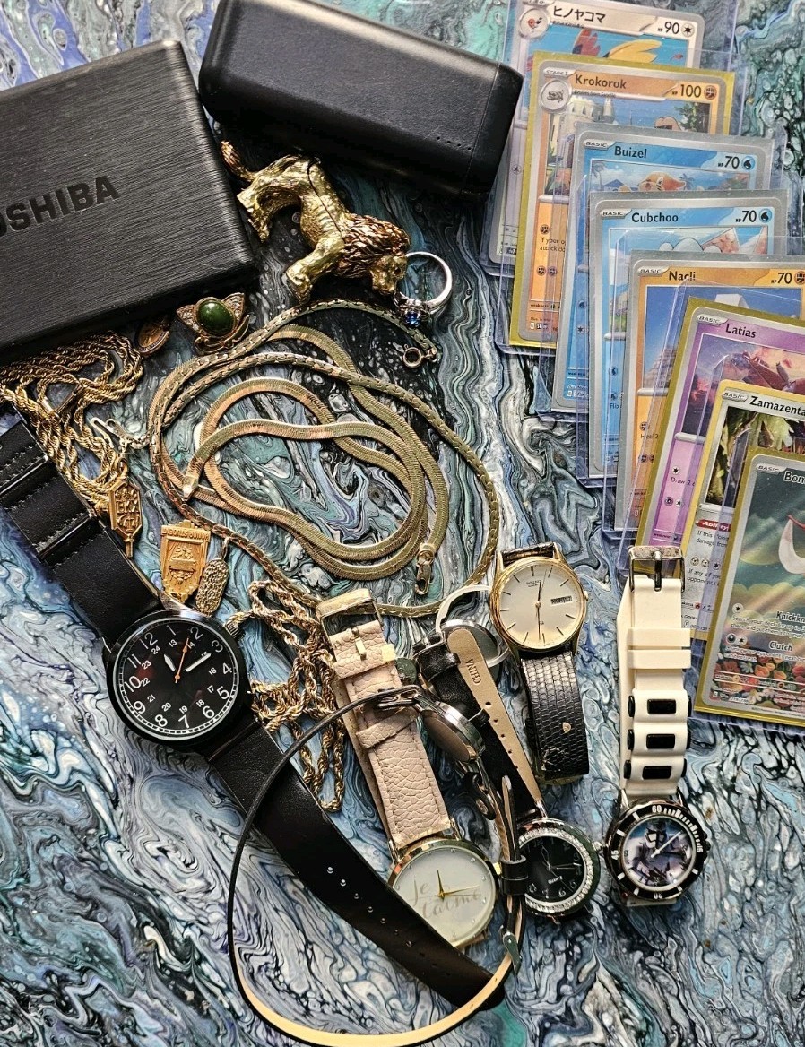 Estate Lot Jewelry 70+ Grams 10K 12K 14K Gold Filled And Seiko Pokemon Toshiba