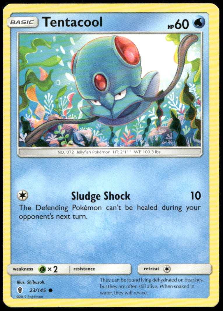 Tentacool Common SM - Guardians Rising 23/145 NM