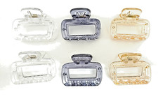 Cute  Classy Medium Hair Claw Clips   Rectangle Design for Women/Teens