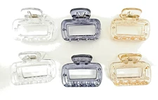Cute & Classy Medium Hair Claw Clips – Rectangle Design for Women/Teens