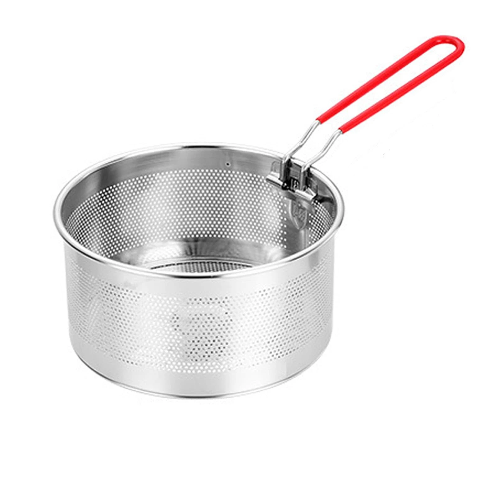 Pasta Strainer Boiling Blanching Colander Vegetable Steamer Basket Stainless ...