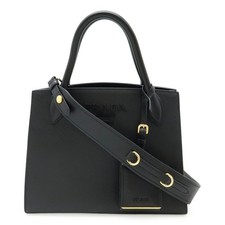 Prada Monochrome Saffiano 2Way Bag Women Black One Size
