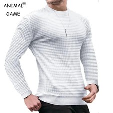 Sweatwear Men's Casual Long Sleeve Basic Knitted Sweater Pullover Male Round Col