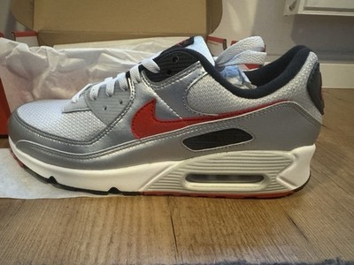 Nike Air Max 90 Silber, Größe 44.5 US 10.5, Limited Edition