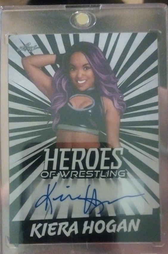 2023 Leaf Heroes of Wrestling - Autographs Kiera Hogan #BA-KH1 (AU, RC)