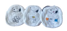 3 Peanuts Snoopy Cartoon Kids Backpack Faux Fur w/ Zip Closure Shoulder Strap