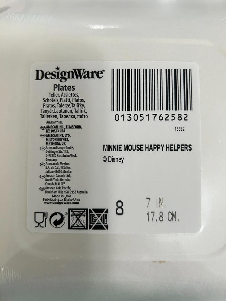 Platos de papel DesignWare Minnie Mouse Happy Helpers postre fiesta 7" margarita Foto 2 de 2
