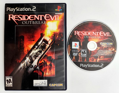 Resident Evil Outbreak 1 (Sony PlayStation 2 PS2, 2004) *Disc & Box* Tested!