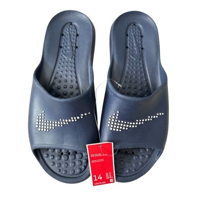 NIKE VICTORI (NWT) One Shower Slide Navy Blue Waterproof Sport Sandal (Size 14)