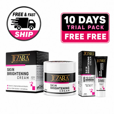 JEZARA Skin Brightening Cream SPF 50++ Day & Night with FREE Probierpack