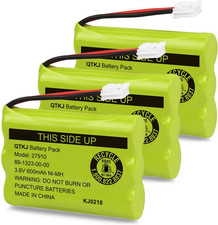 Repl. Cordless Battery 3-Pack Cell Set 3.6V 600mAh NiMH for 27910/SD-7501/23-959
