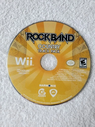 Rock Band Country Track Pack (Nintendo Wii, 2009) DISK ONLY
