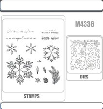DELICATE PINES Stamp and Metal Cutting Dies for DIY Handmade Cards Scrapbook