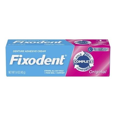 NEW Fixodent Denture Adhesives Cream Original 1.40 Ounces